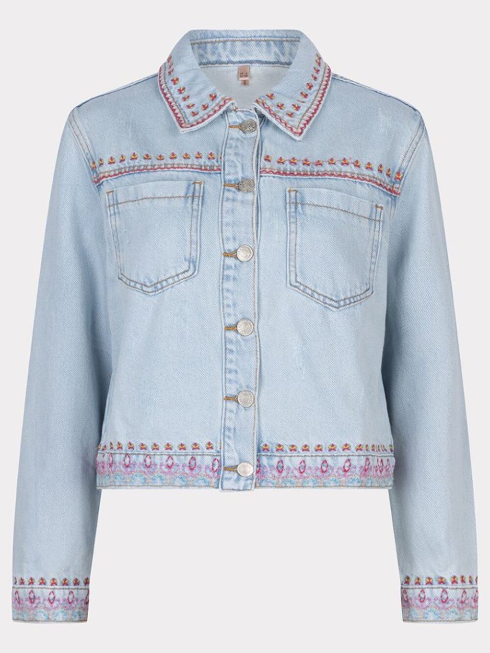 EsQualo Jonna Jacket Jeans Embroidery (Style: HS24.12214) Size 14